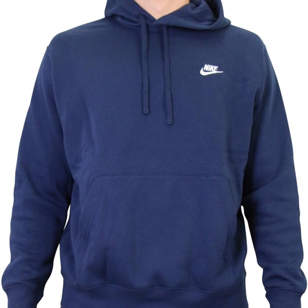 Size medium dark blue Nike hoodie unisex